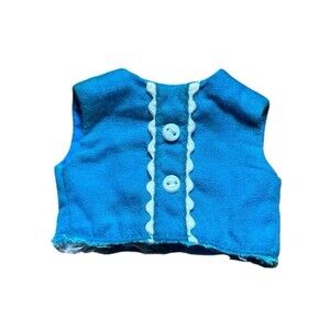 Vintage Ideal Pepper Doll Blue Blouse Rickrack Buttons Original Outfit